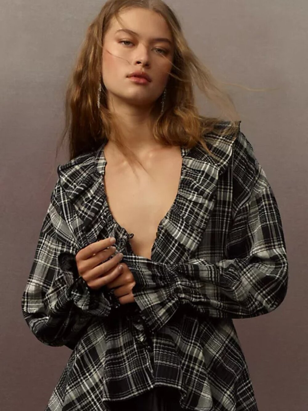 Anthropologie Ruffle Front Peplum By Pilcro, XS, NWT